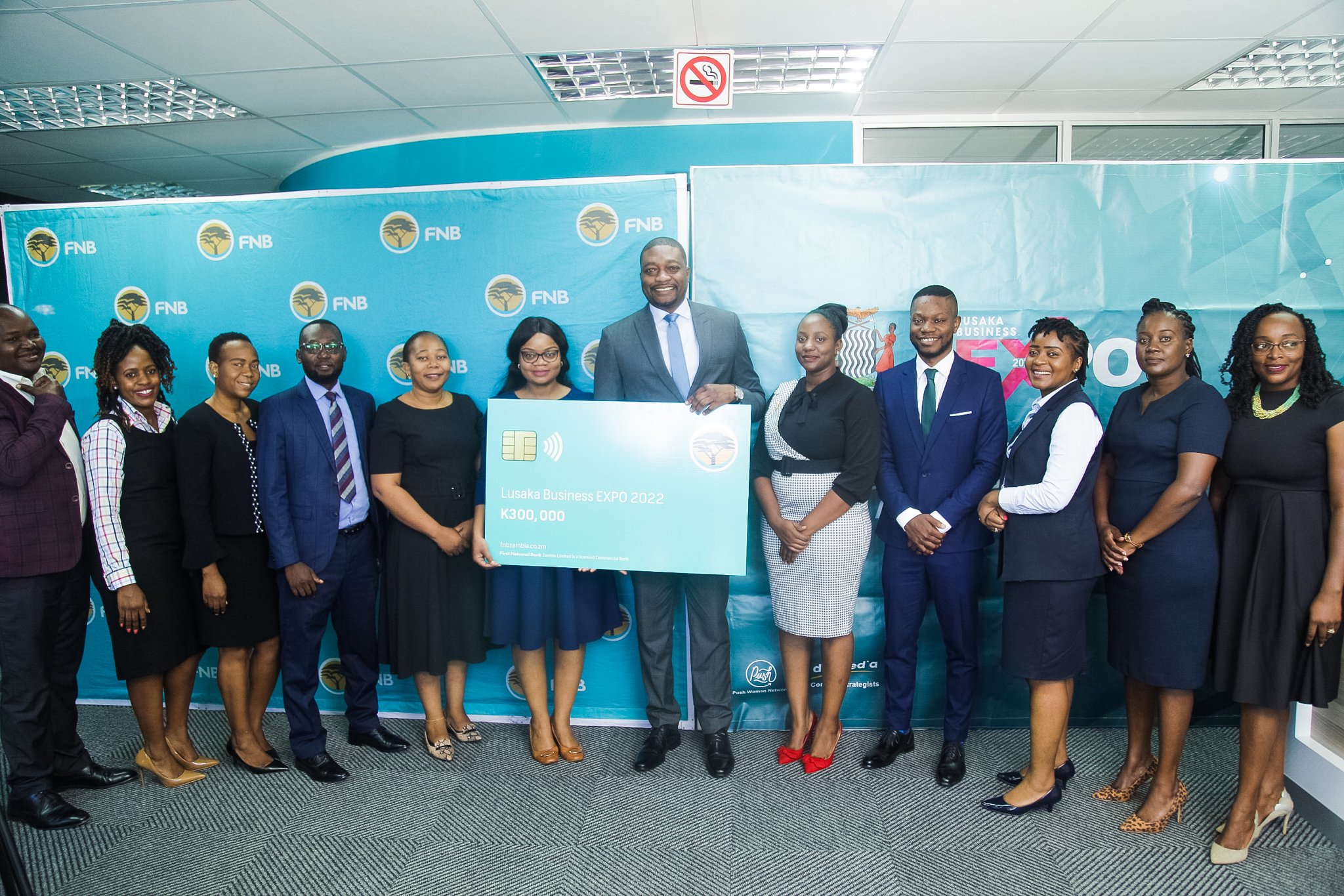 Fnb Zambia 2022 Lusaka Business Expo Platinum Sponsor Cheers Kabanda 